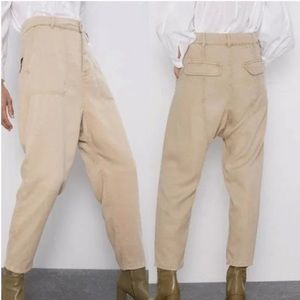 NWT ZARA The Baggy Ultra High Rise Straight Pant